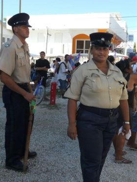 Ambergris Caye police at parade – Best Places In The World To Retire – International Living